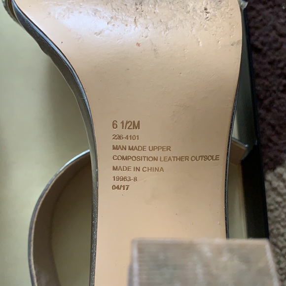Silver Rhinestone Embossed Heels - Picture 7 of 10